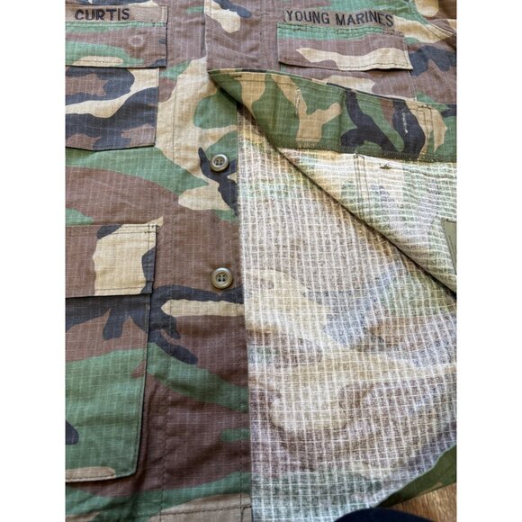 US CAMOUFLAGE MENS JACKET SIZE SMALL-REG YOUNG MARINES MILITARY - Picture 5 of 9